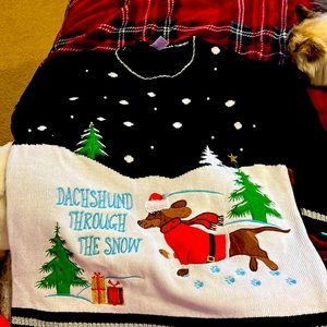 Dachshund through the Snow Christmas Sweater